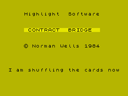 Contract Bridge (1984)(Highlight Software)